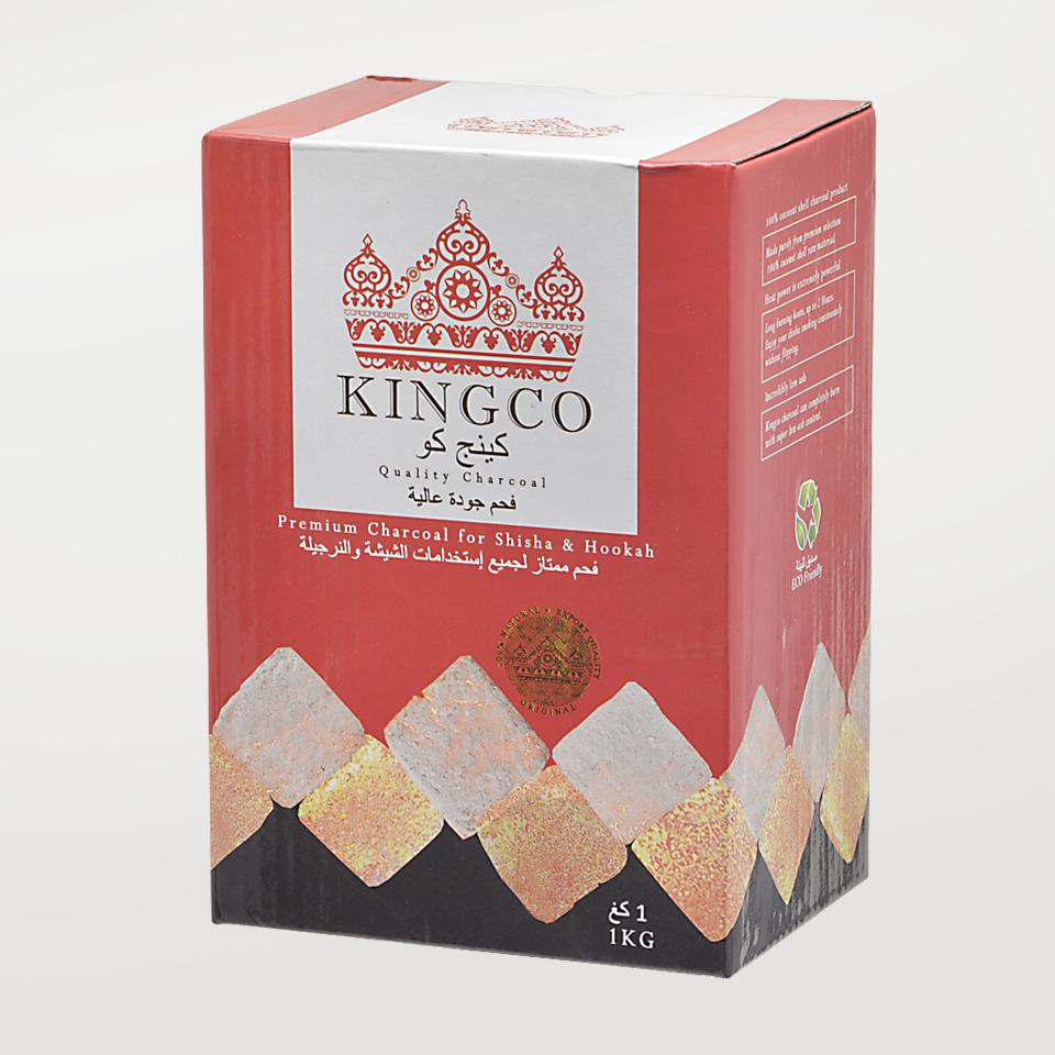 KingCO キングコ　シーシャ　水タバコ　ココナッツ炭　炭　チャコール　キューブ　フラット